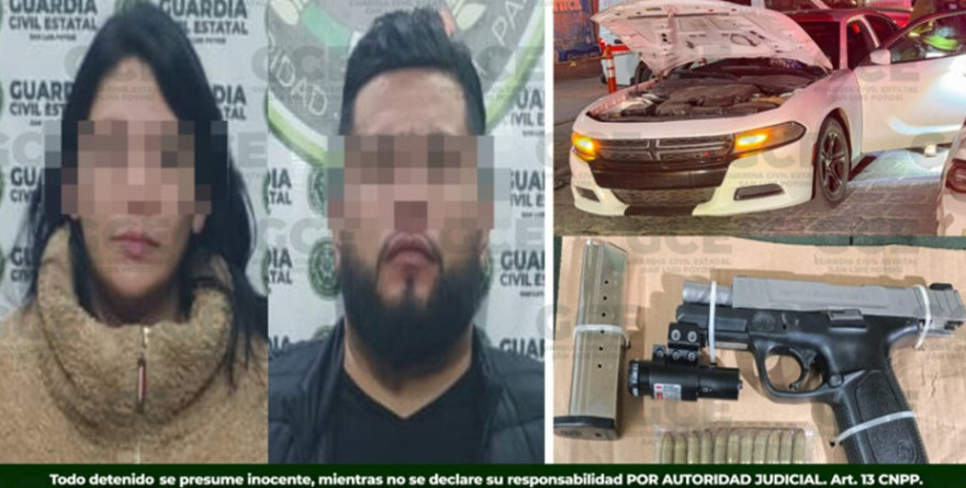 Persecución termina con pareja detenida