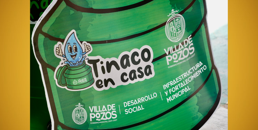 VILLA DE POZOS PONE EN MARCHA EL PROGRAMA “TINACO EN CASA”