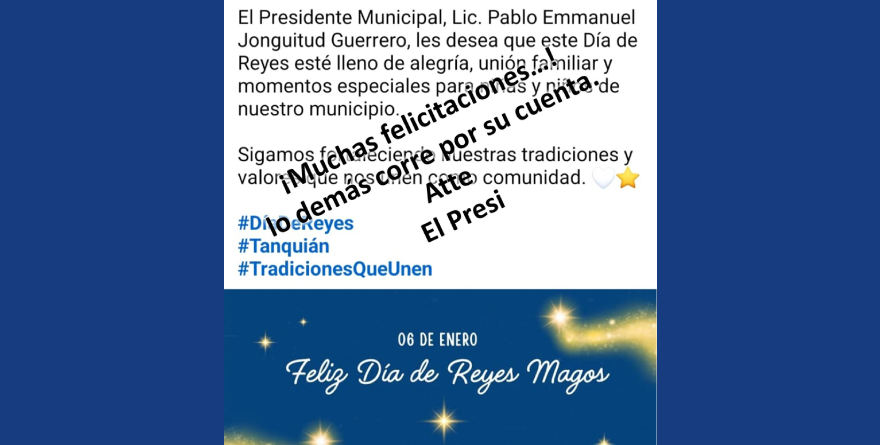Alcalde se hace “Rosca”