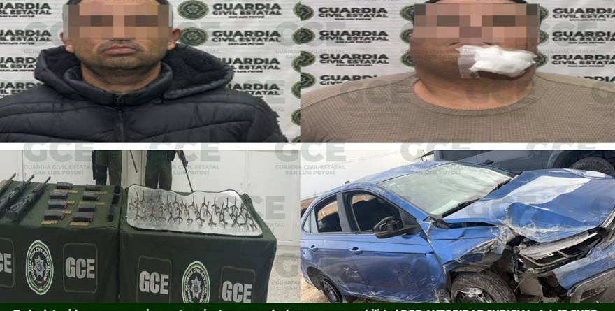 Persecución, armas y ‘poncha llantas’ en Matehuala