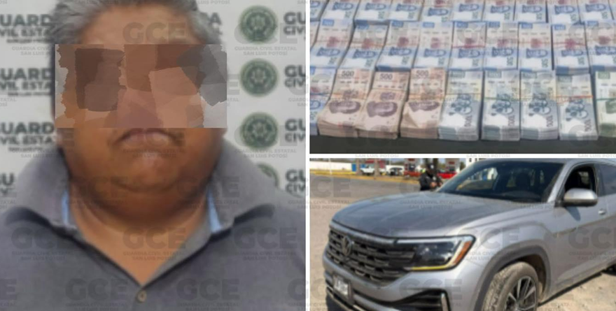 Dinero sin explicación en la carretera