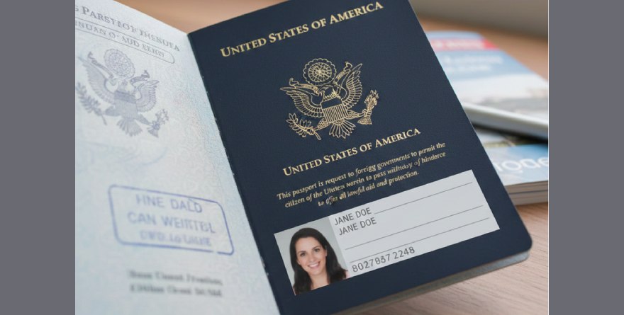 Pasaporte americano en Lagunillas