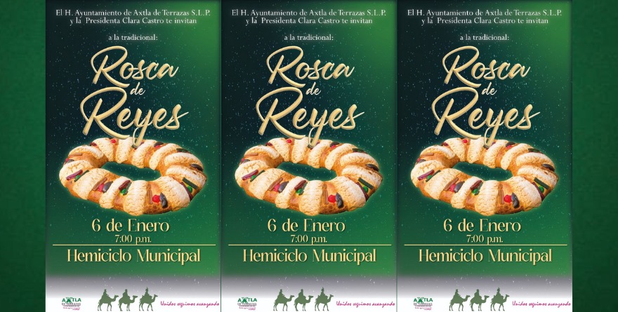 Axtla partirá Rosca de Reyes