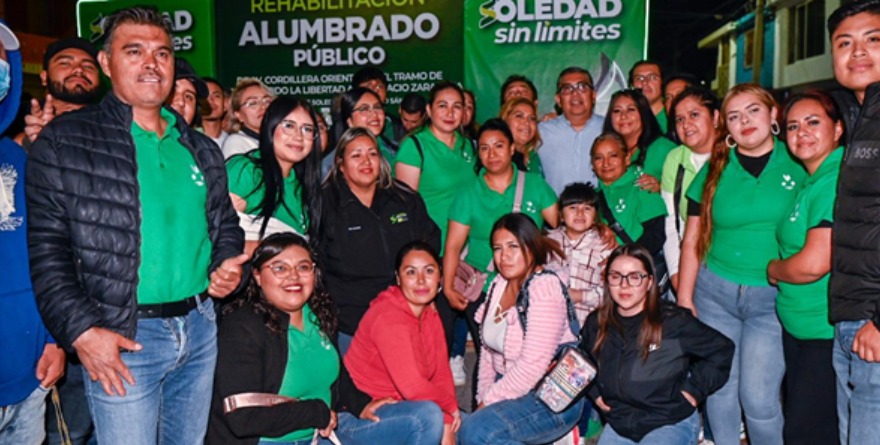 Con una inversión de 6.6 MDP iluminan avenida en Soledad