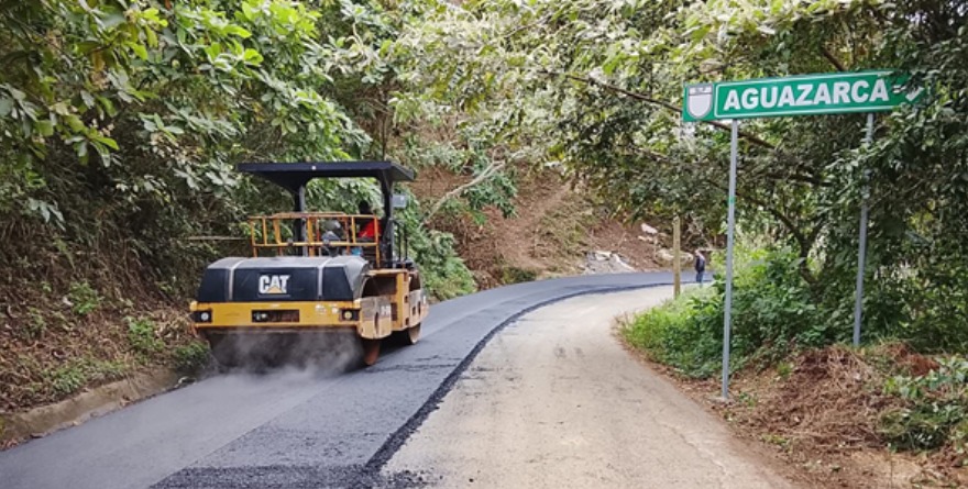 Camino a Aguazarca estará en 2 semanas