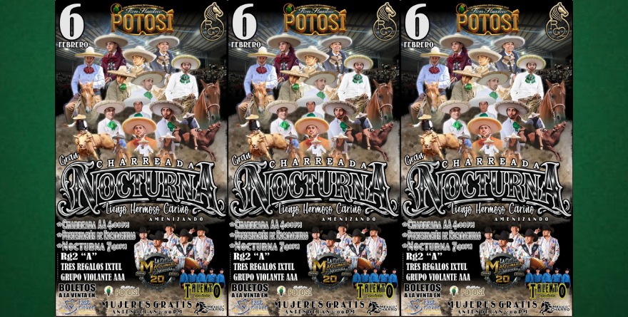 Llega la primera Charreada Nocturna