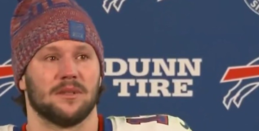 Llora Josh Allen tras eliminación de los Bills