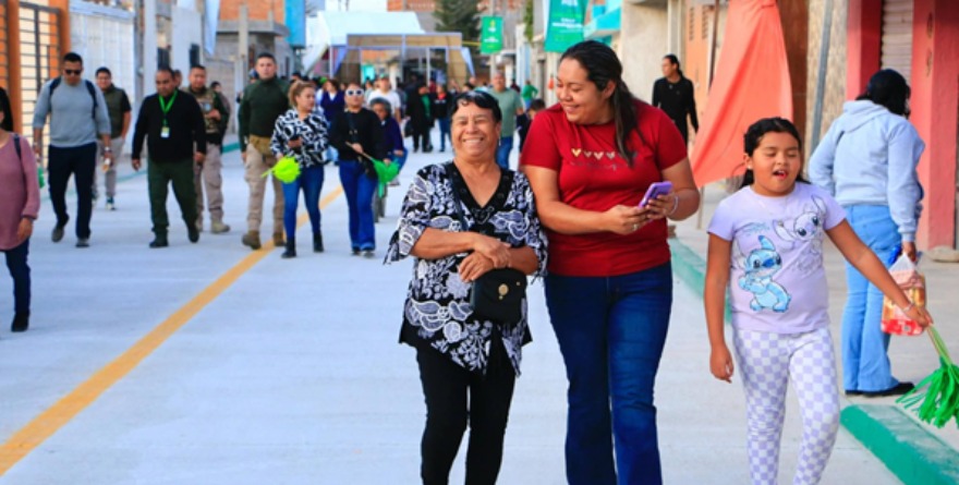 Estrenan calle en La Libertad