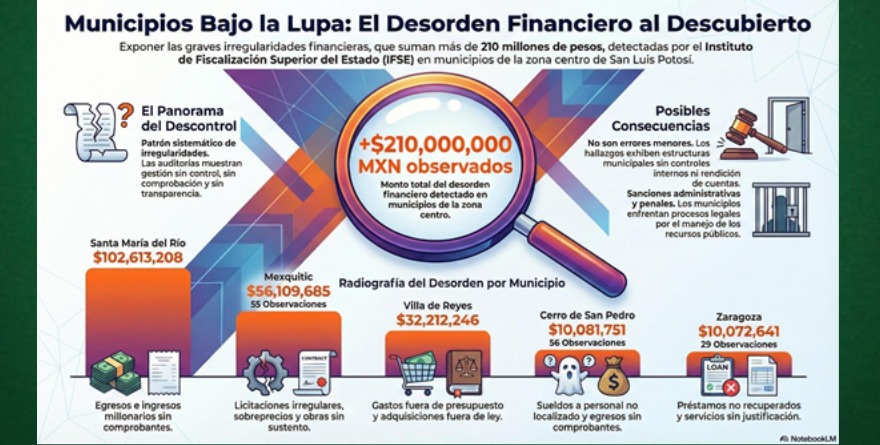 Fiscalización expone desorden financiero