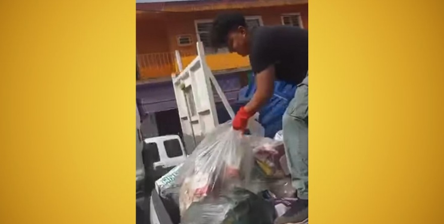 Apoya en la recolección de basura ante la falta del servicio