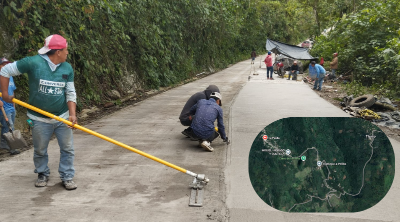 Casi listo el camino a La Peña