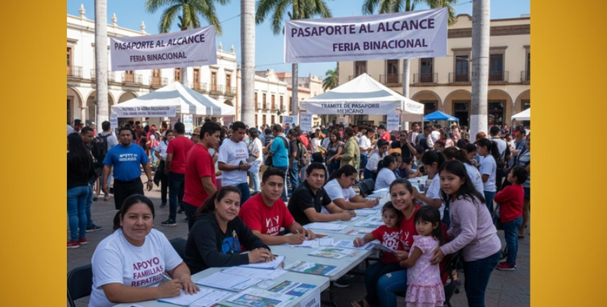 Feria de pasaportes para familias repatriadas