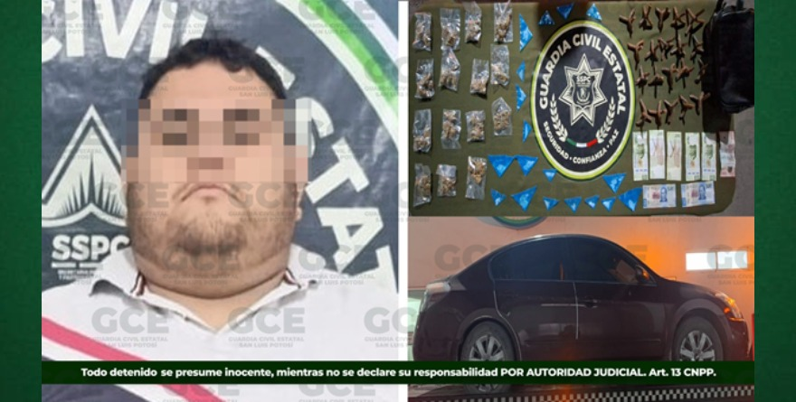 Detenido y encristalado