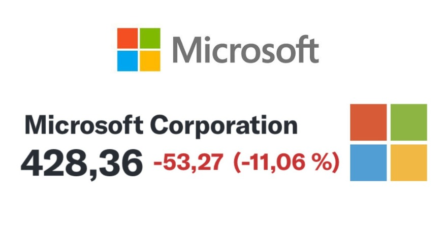 ACCIONES DE MICROSOFT CAEN 11% Y ARRASTRA A MERCADOS DE EU