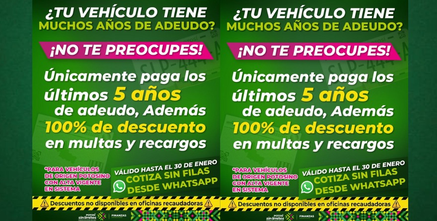 Eliminan adeudos por regularización vehicular