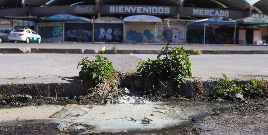 NUEVO AÑO, MISMA INEPTITUD MUNICIPAL: MERCADO SAN LUIS 400 LLENO DE AGUAS NEGRAS