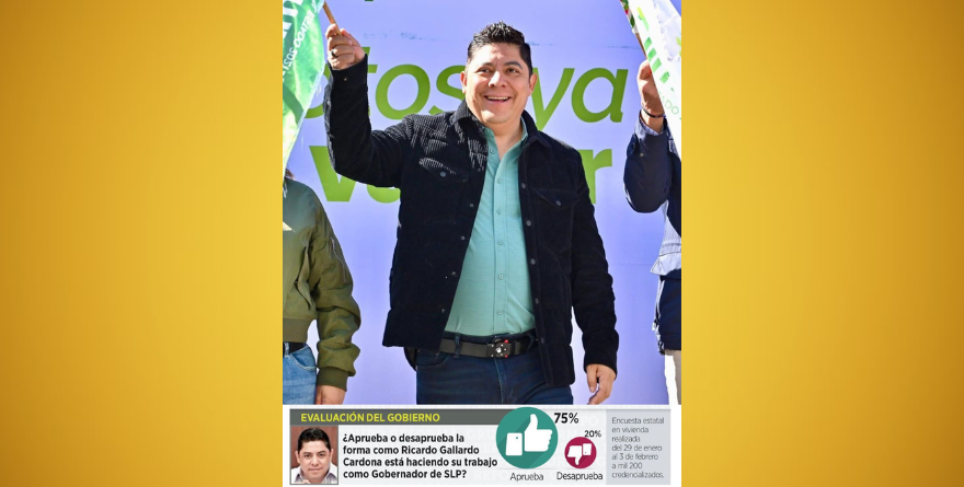 75% APRUEBA A GALLARDO: REFORMA