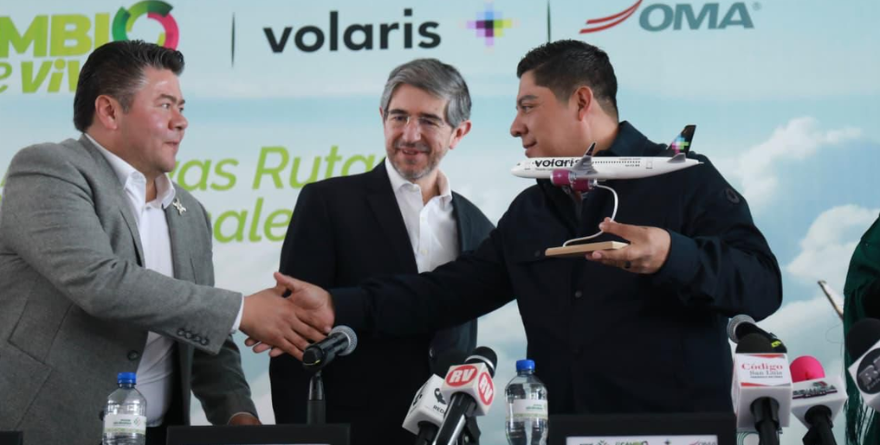 GALLARDO Y VOLARIS: 5 NUEVAS RUTAS PARA SAN LUIS POTOSÍ