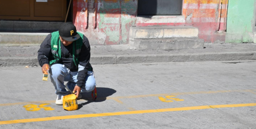Delimitan espacios para Feria de la Enchilada