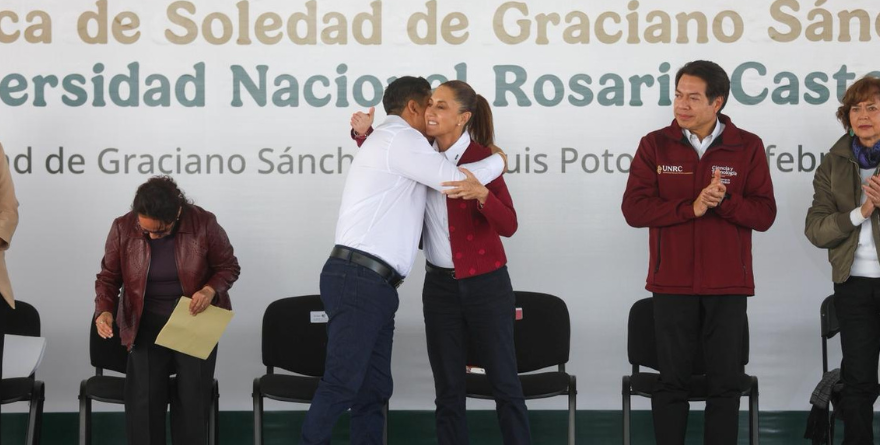 GALLARDO Y SHEINBAUM INAUGURAN LA ROSARIO CASTELLANOS EN SLP