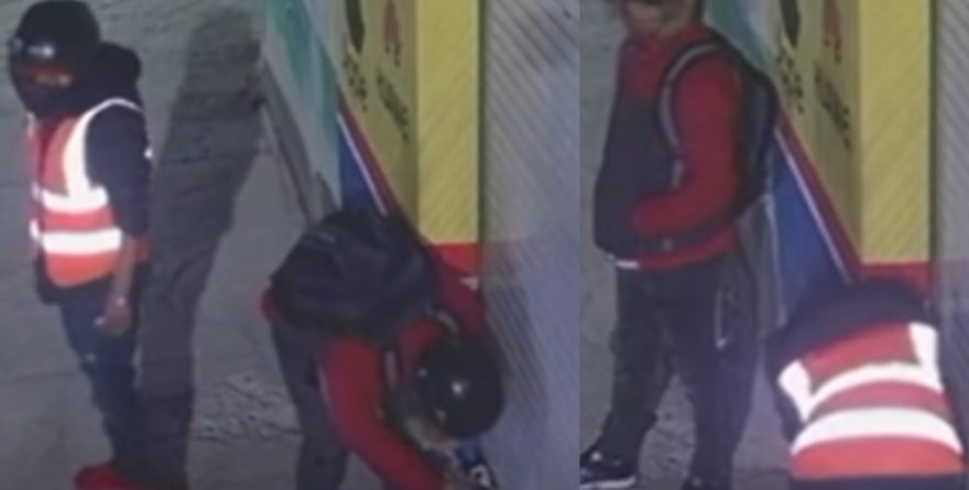 ¡Ni robar saben! Delincuentes fracasan al intentar abrir cortina en la San Luis Rey