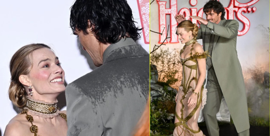 Margot Robbie y Jacob Elordi conquistan Londres bajo la lluvia en la premiere de ‘Cumbres Borrascosas’