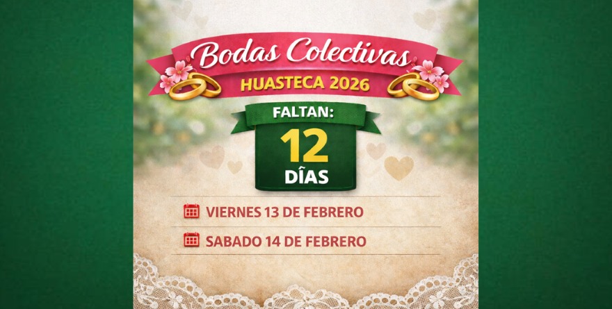 Inicia cuenta regresiva para Bodas Colectivas