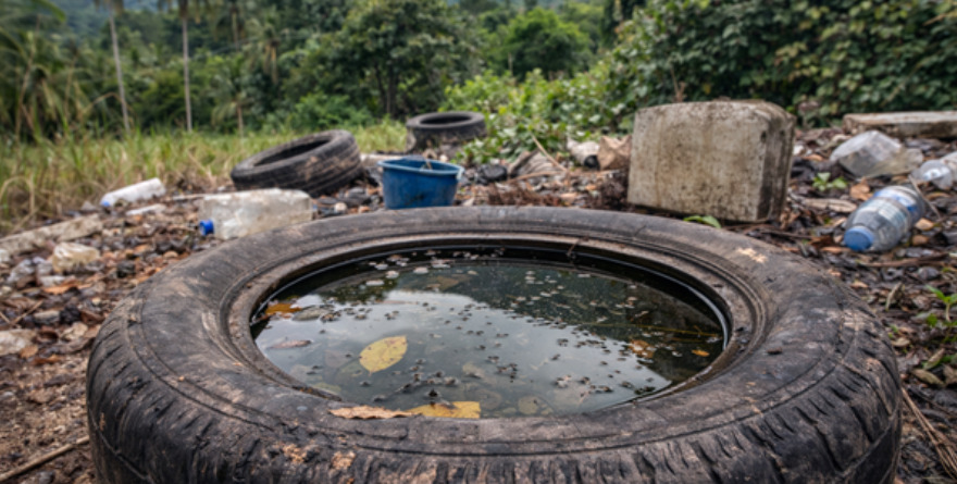 Recolectan cacharros que anidan mosquitos