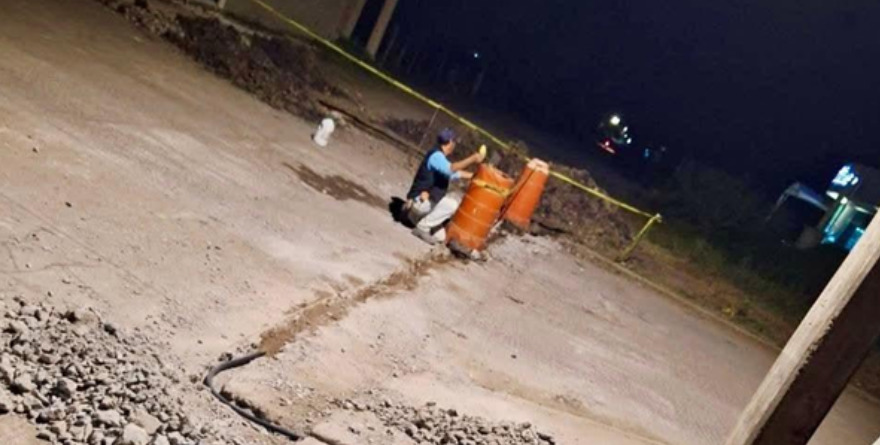 Por fin llega agua a Centro de Salud