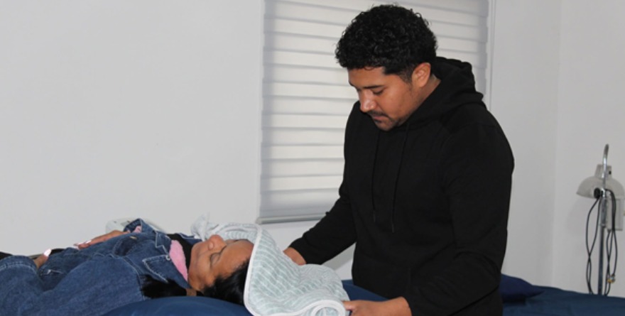 Terapia física en la UBR de Villa Juárez