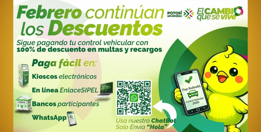 CONTINÚAN DESCUENTOS TOTALES EN CONTROL VEHICULAR