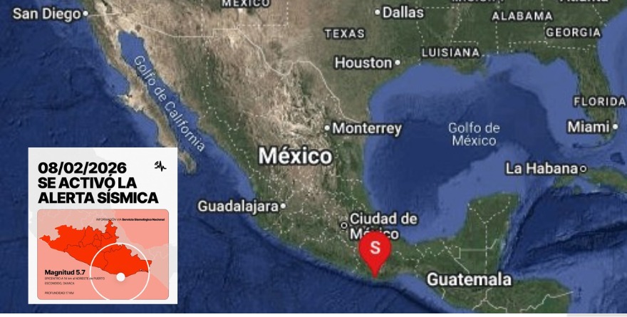 SE ACTIVA ALERTA SISMICA POR SISMO  EN OAXACA