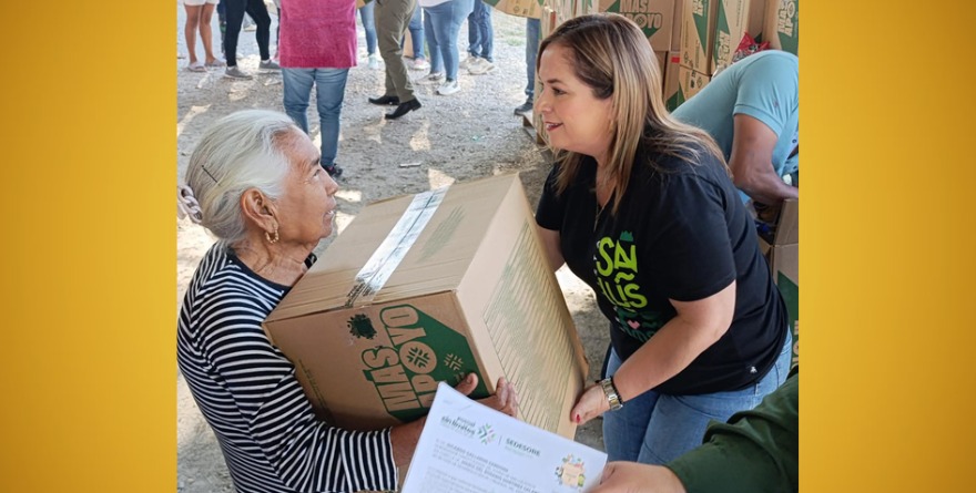 Inicia entrega de apoyo alimentario en Huasteca