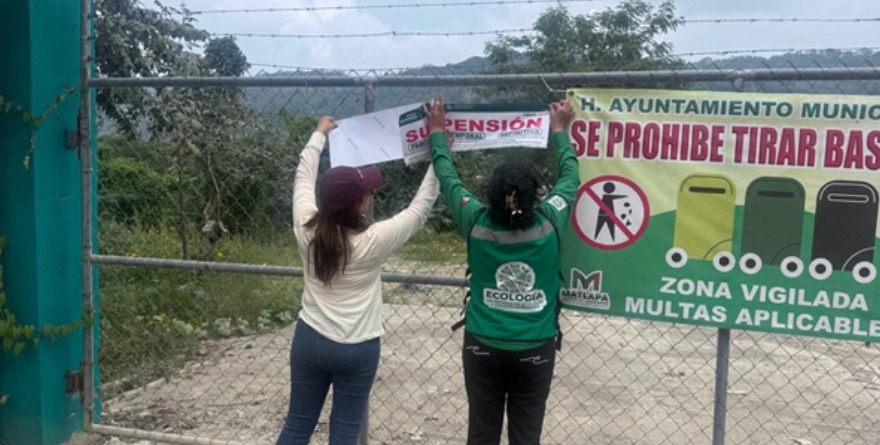 También clausuran relleno en Matlapa