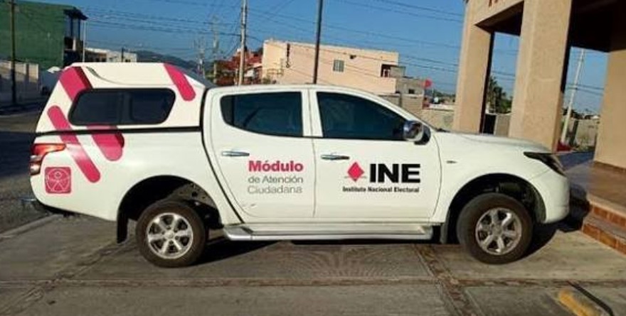 Módulo del INE en Ciudad del Maíz