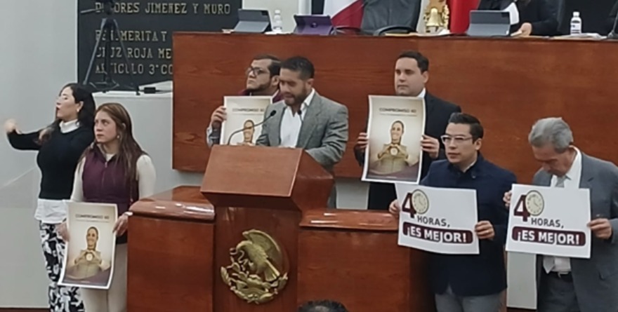 Protestan en SLP contra reforma laboral
