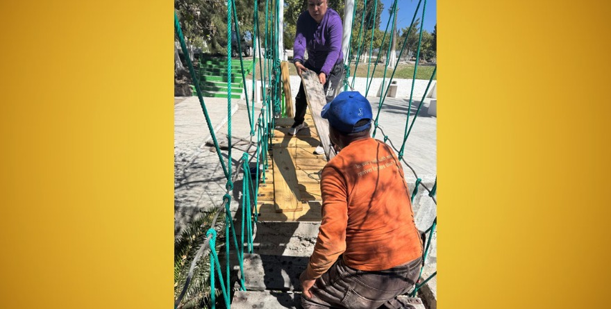 Rehabilitan el cruce colgante