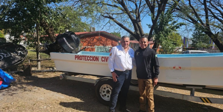 Refuerzan rescate con lancha en la Huasteca