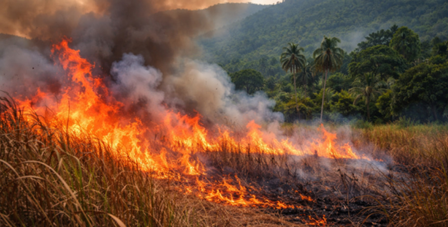 Incendios de pastizal alertan en Huasteca