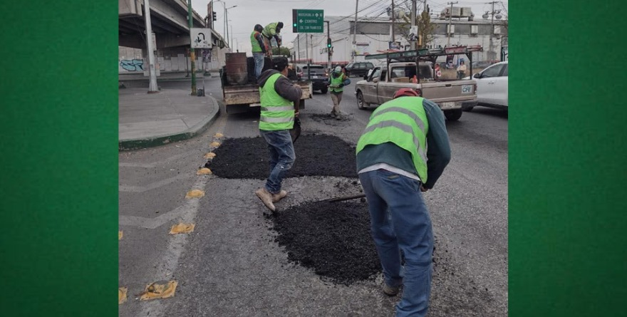 Programa de bacheo mejora la vialidad