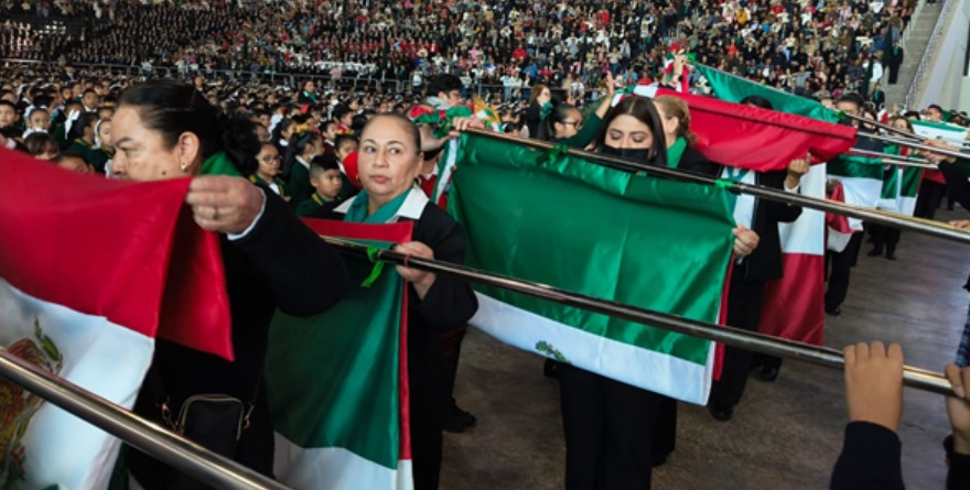 Juramento a la Bandera en Moctezuma