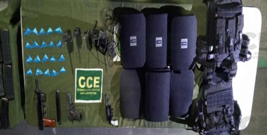 Hallan arsenal sobre ruedas en SLP