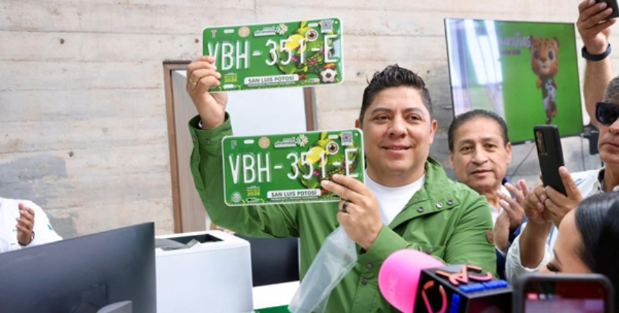 Placas mundialistas ya en circulación