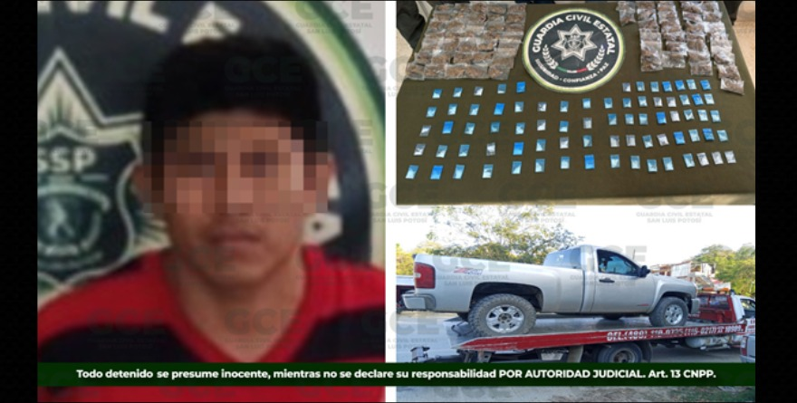 Agarran a 2 entre bolsitas y largo historial