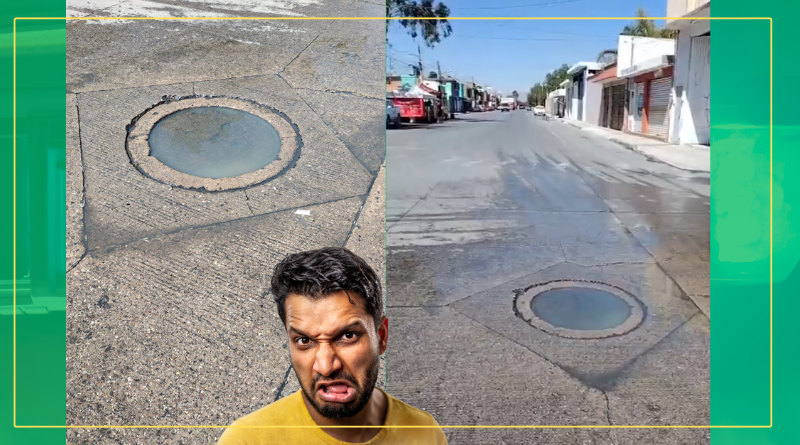 ¡Un asco! Interapas ignora brote de aguas negras en la Rivas Guillén