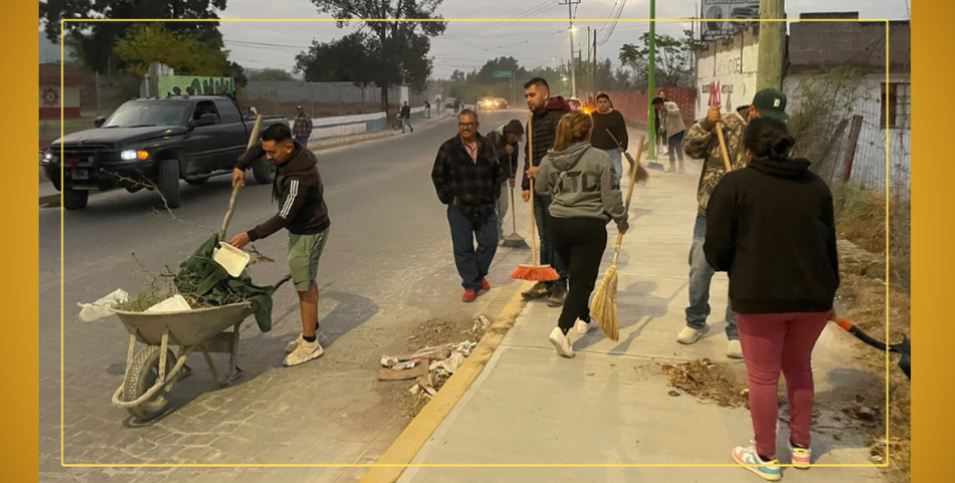 ¡A barrer! Realizan jornada de limpieza comunitaria