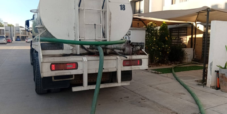 Refuerzan abastecimiento de agua en zona norte