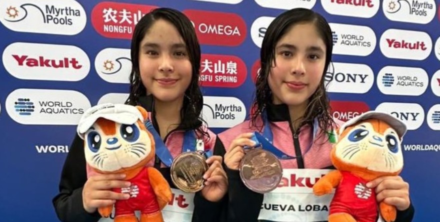 MÍA Y LÍA CUEVA BRONCE EN COPA DEL MUNDO