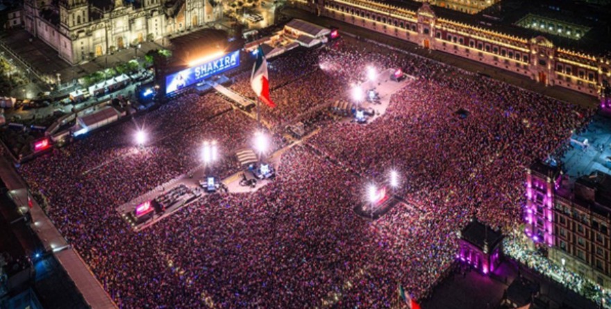 Shakira revienta el Zócalo
