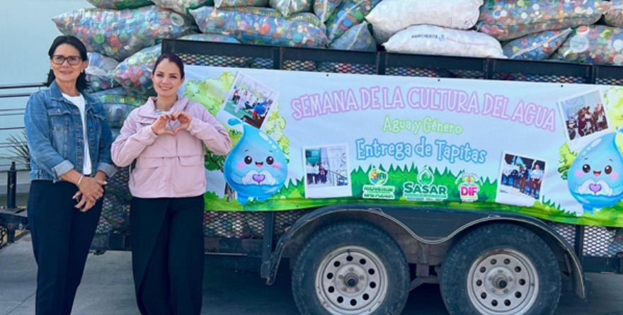 Rioverde dona 2 toneladas de tapitas a AMANC